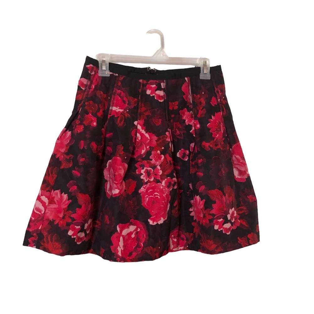 Pink and Black Flowery GAP Skirt